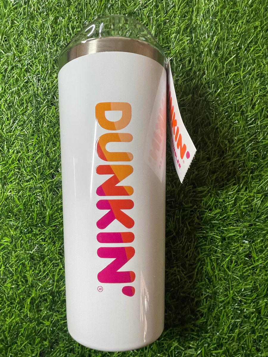 Dunkin Donuts Stainless White 32oz Hot Cold Travel Mug / Thermos