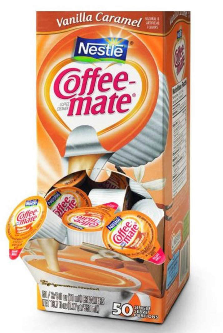 Coffee Creamer Boxes of Singles Various Brands