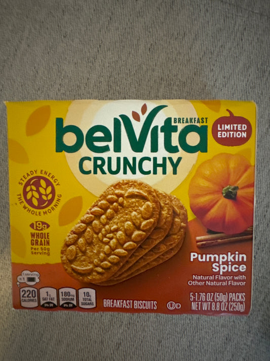 Belvita Crunchy Pumpkin Spice 5 Packs per box