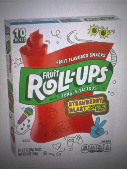 Betty Crocker Fruit Roll-Ups 10ct Various Flavours