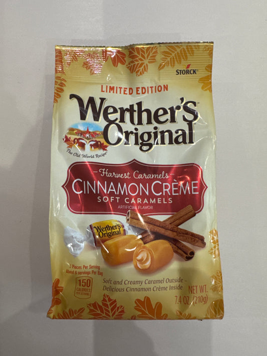 Werther’s Original Cinnamon Creme Filled Soft Candies 210g bag