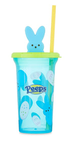 Peeps Tumbler with lid and straw