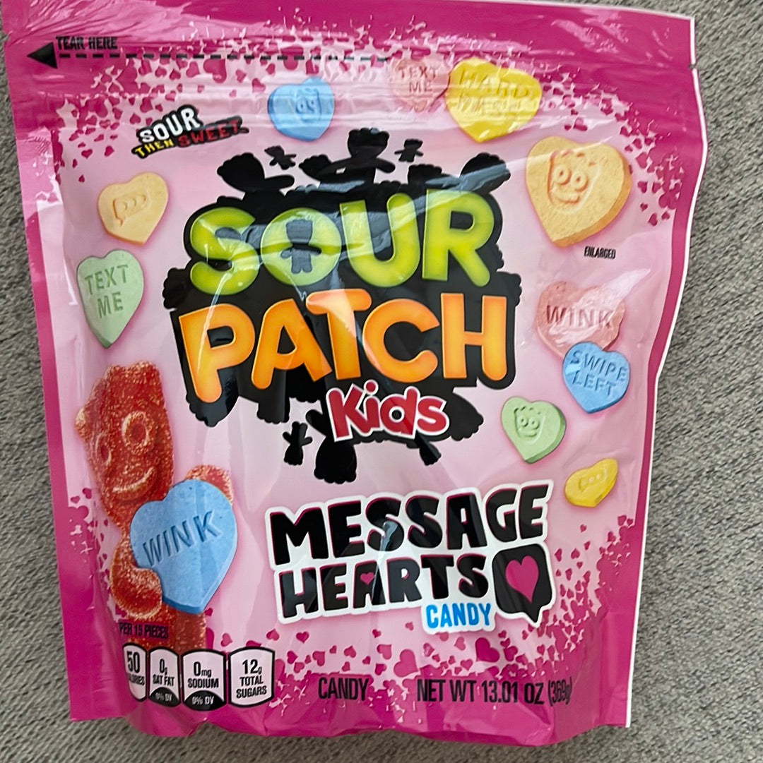 Sour Patch Kids Valentine Hearts Bags & Boxes