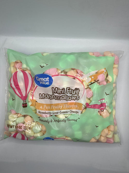 Mini Fruit Marshmallows in 4 Fruity Flavours 283g