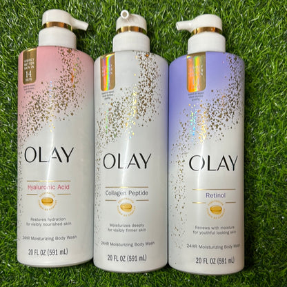 Olay 24hr Moisturising Body Wash 20fl oz Pump Bottle Variety of Scents