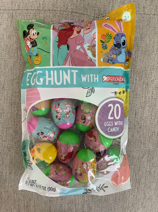 Easter Egg Hunt 20 Disney Eggs with Smartie Candy