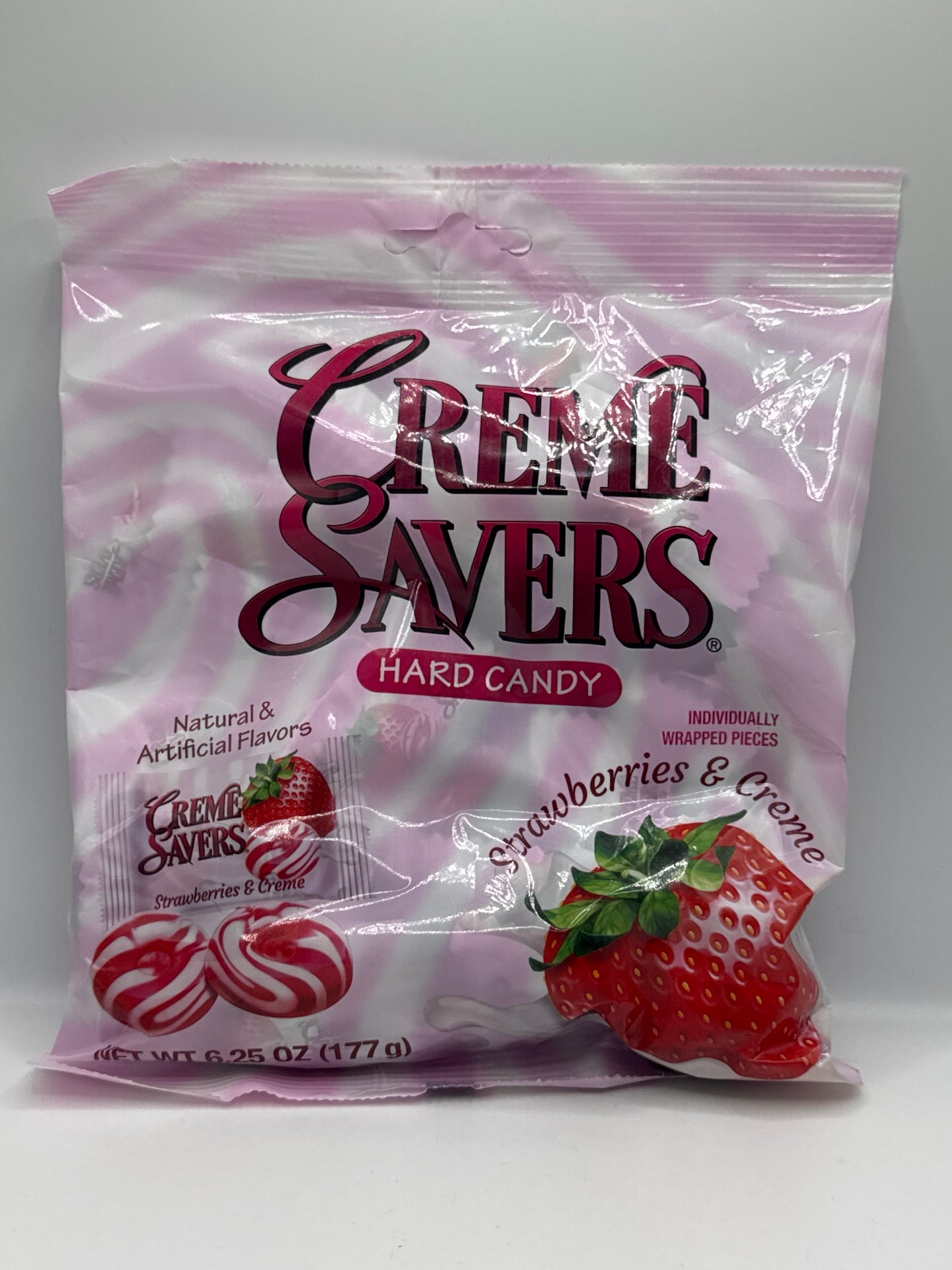 Creme Savers Hard Candy Strawberries & Crème or Orange & Crème 177g bag