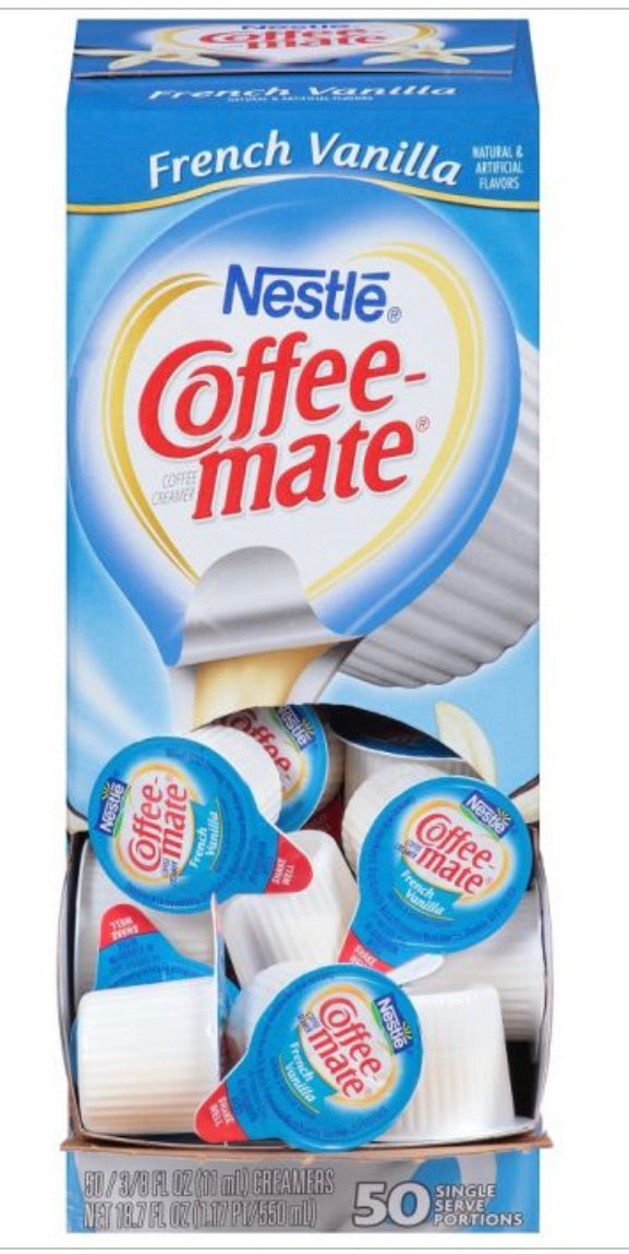 Coffee Creamer Boxes of Singles Various Brands