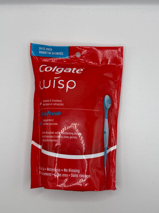 Colgate Whisp Max Fresh on the go toothbrushes 24 pack