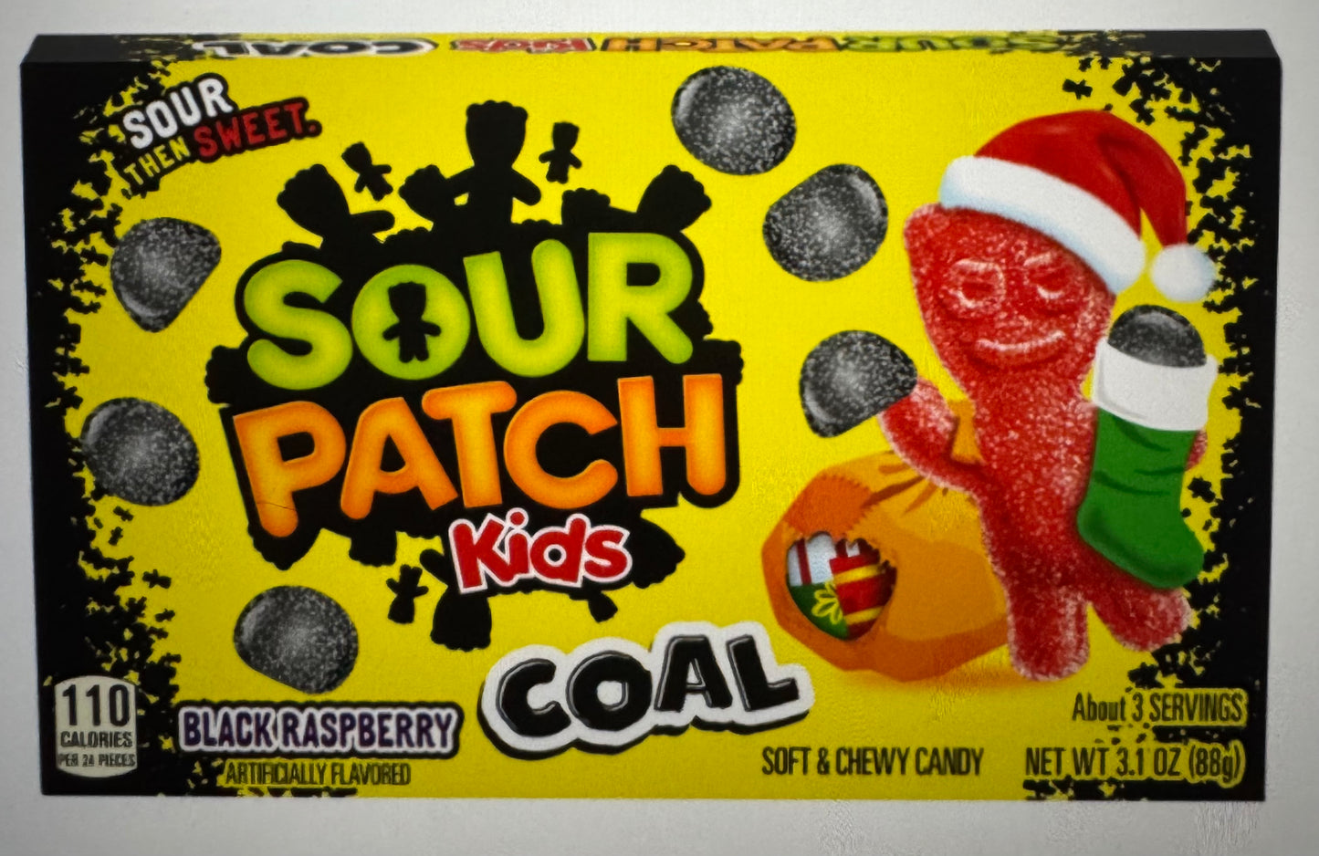 Sour Patch Kids Christmas Coal Theater Box 88g