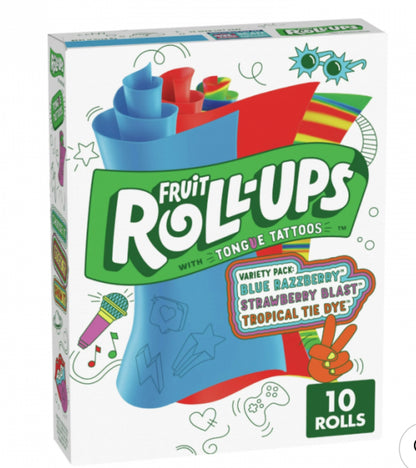 Betty Crocker Fruit Roll-Ups 10ct Various Flavours