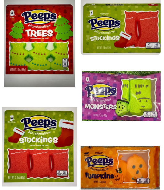 Peeps Marshmallows Various Designs and Sizes