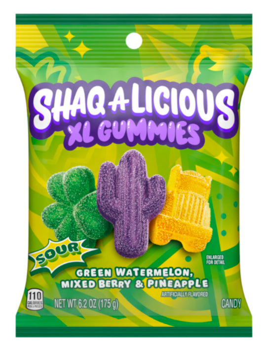 SHAQ-A-LICIOUS XL Sour Gummies Bag 6.2oz