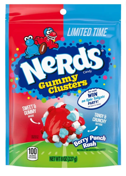 Nerds Gummy Clusters Various Size Bags & Various Flavours