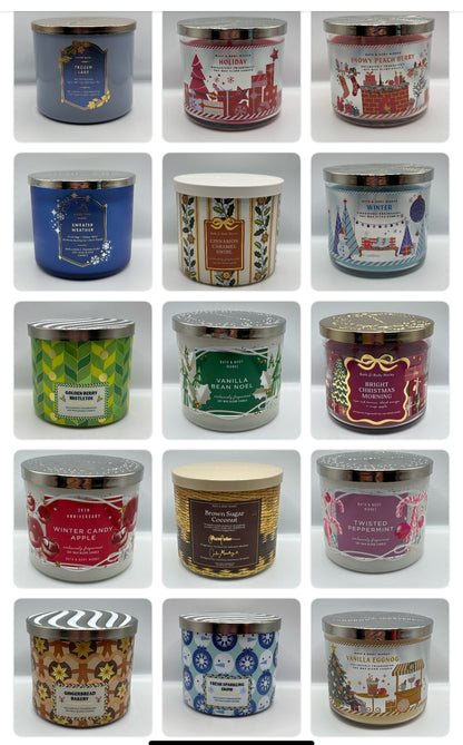 BBW 3 Wick Candles