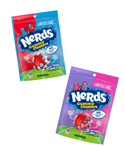 Nerds Gummy Clusters Various Size Bags & Various Flavours