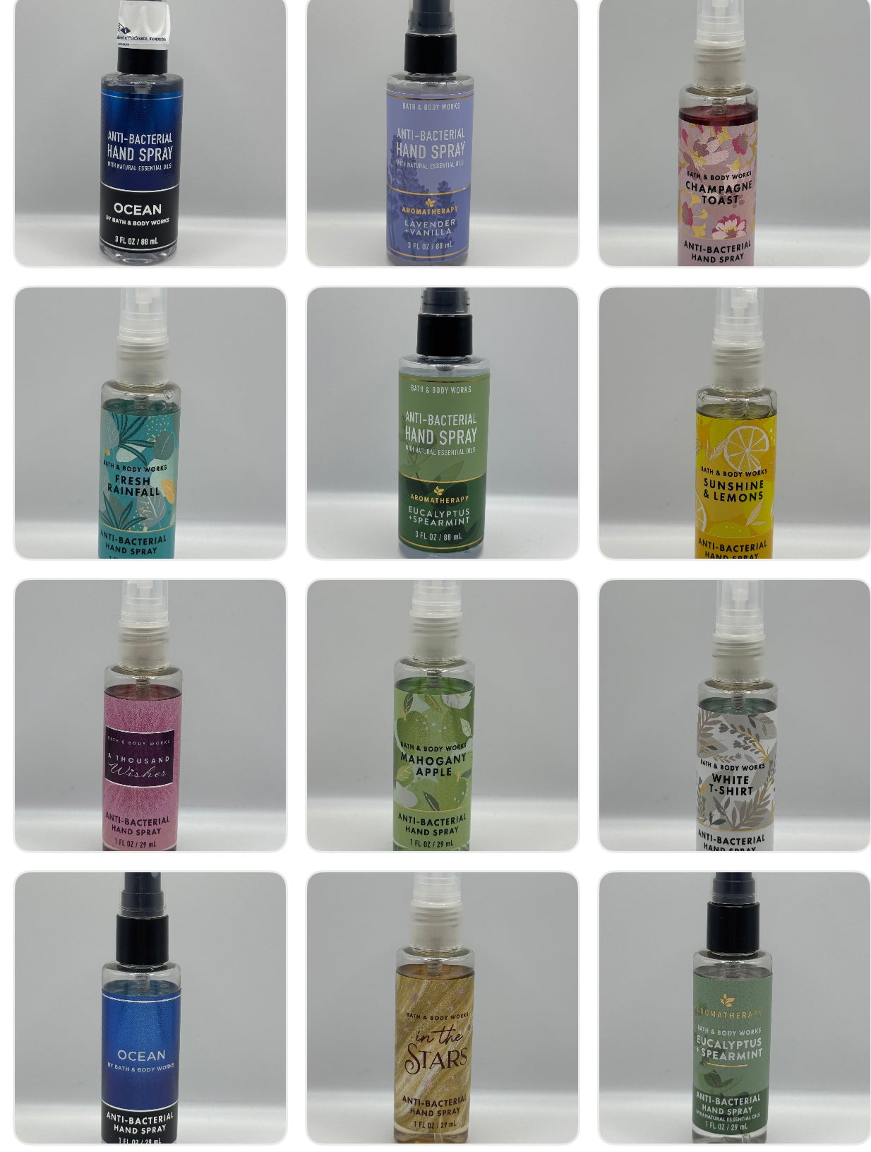 BBW Sanitizer Hand Sprays