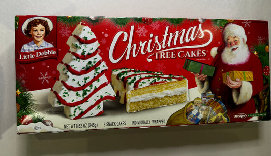 Little Debbie’s Christmas Tree Cakes 5 snack cakes individually wrapped