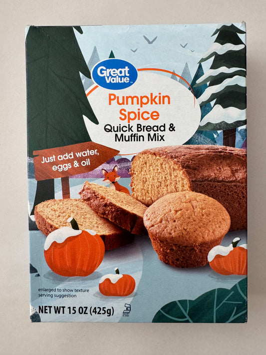 Great Value Pumpkin Spice Quick Bread & Muffin Mix