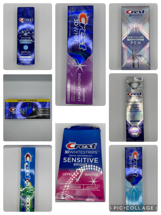 Crest Toothpaste & Whitening Strips & Mouthwash