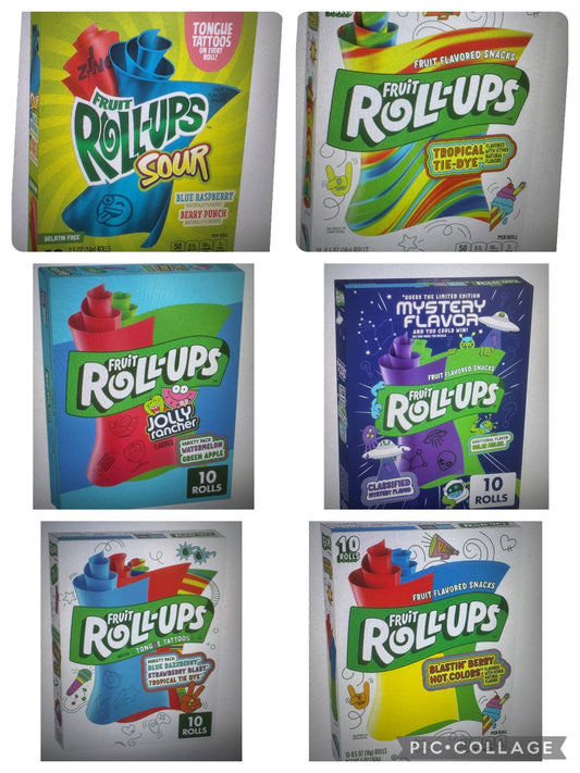 Betty Crocker Fruit Roll-Ups 10ct Various Flavours