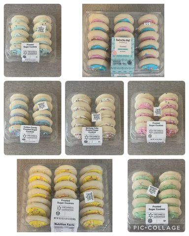 Fresh Baked Frosted Sugar Cookies - various designs and sizes .