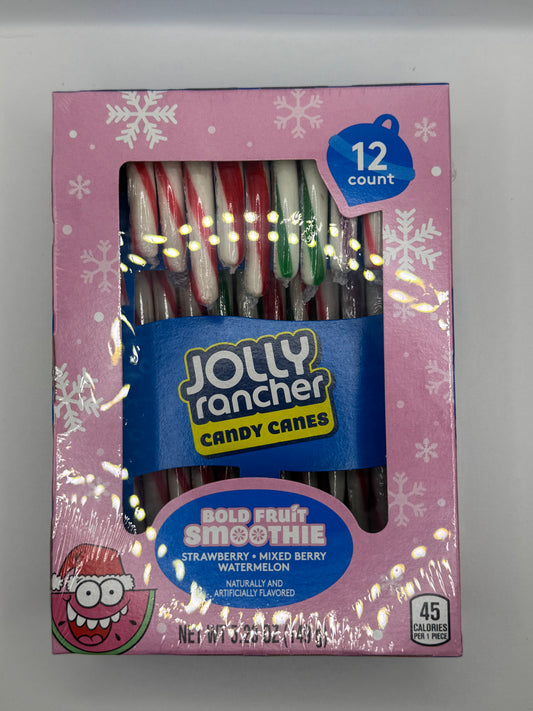 Jolly Rancher Candy Canes Bold Fruit Smoothie 12 Ct