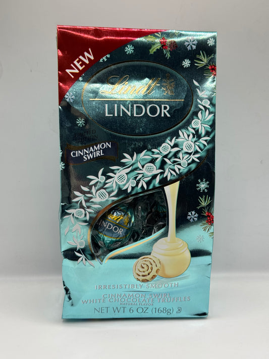 Lindor Lindt limited edition cinnamon swirl white chocolate truffles 6oz bag