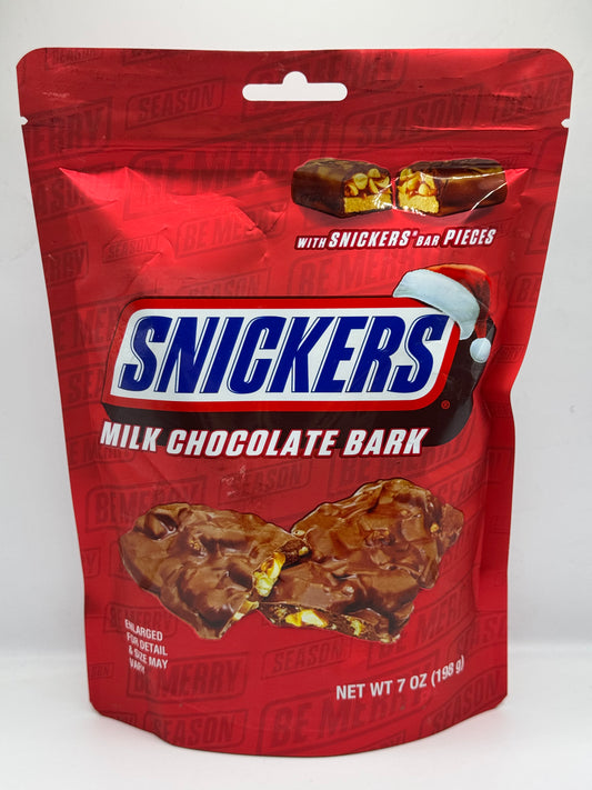 Snickers Milk Chocolate Bark 198g bag